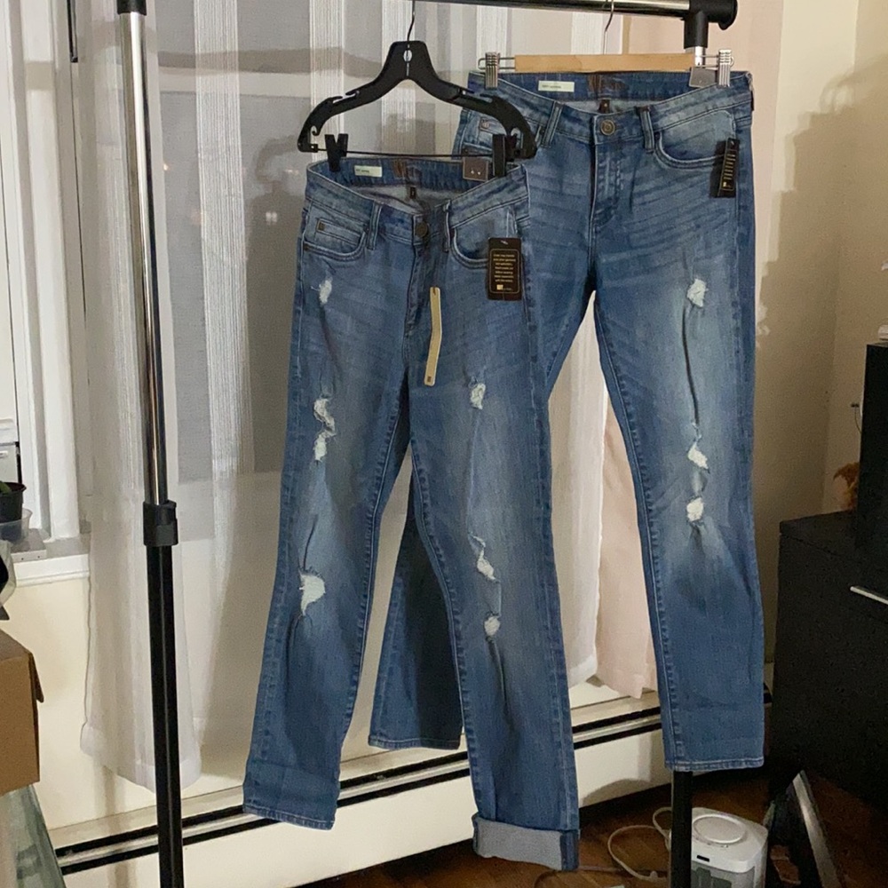 NEW! KUT FROM THE KLOTH Katy Boyfriend Straight Jeans-Women’s